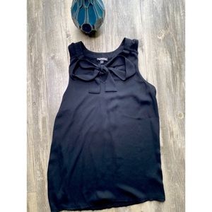 EUC Express Black Bow Blouse. Size Small.